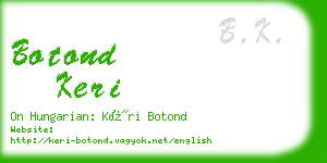 botond keri business card